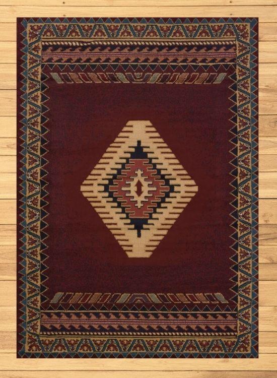 Phoenix Burgundy Rug Overview | The Cabin Shack