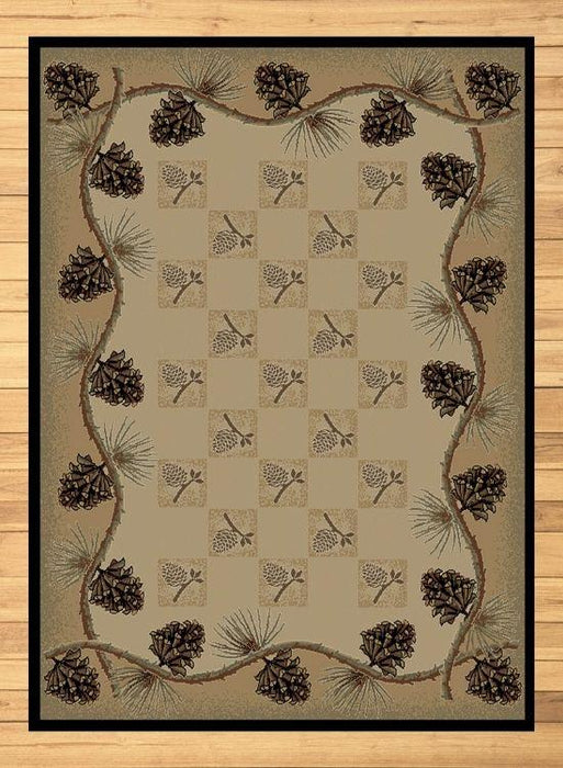 Pine Square Rug | The Cabin Shack