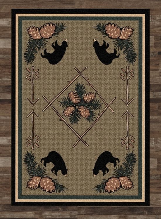 Pinewood Bear Rug The Cabin Shack