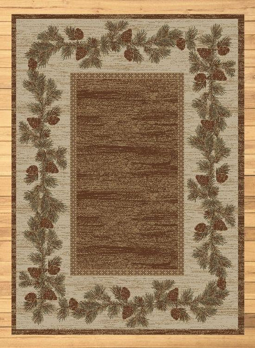 Pinewood Square Rug | The Cabin Shack