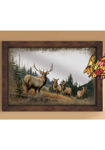 Royal Mist Elk Mirror | The Cabin Shack