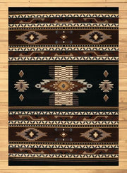 Sedona Black Rug Overview | The Cabin Shack