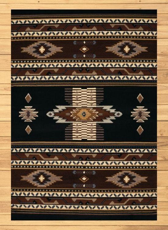 Sedona Black Rug Overview | The Cabin Shack
