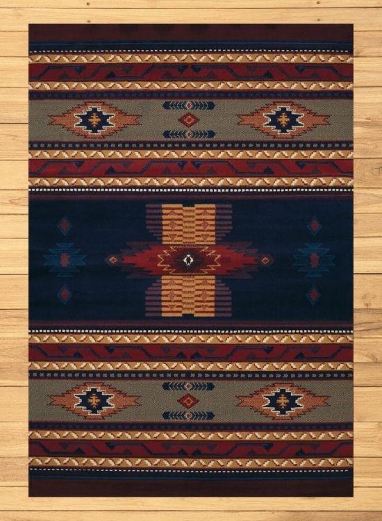 Sedona Blue Rug Overview | The Cabin Shack
