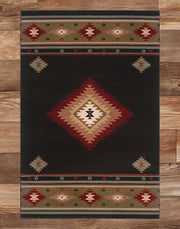 Senora Black Rug | The Cabin Shack