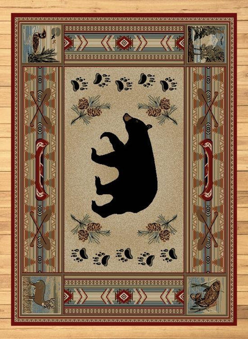 Shadow Mountain Bear Rug | The Cabin Shack