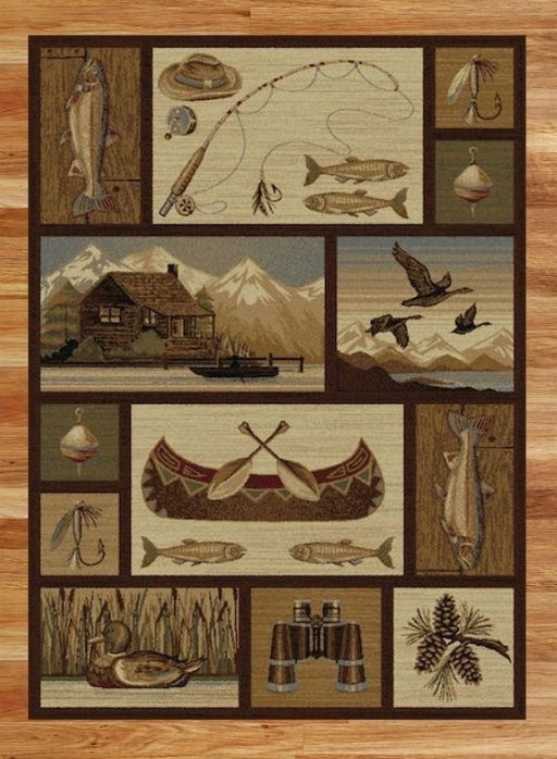 Shadow Mountain Lake Rustic Rugs | The Cabin Shack