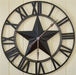 Cabin Decor - Vintage Star Clock - The Cabin Shack
