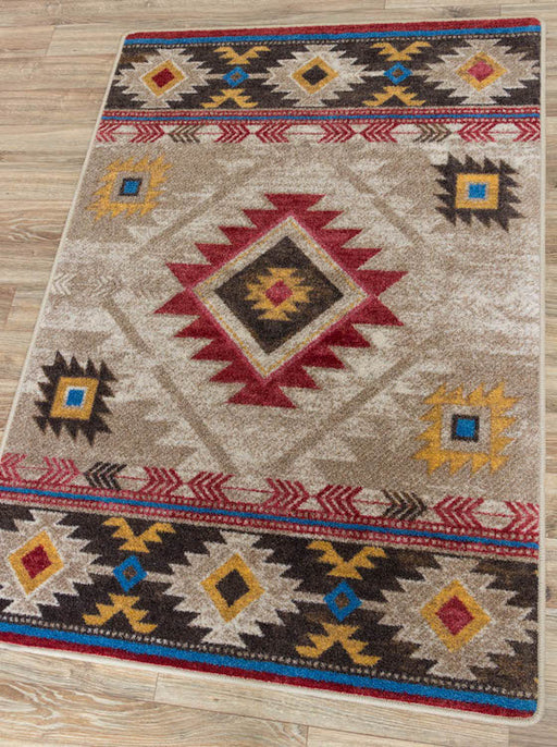 Winding River Tan Rug | The Cabin Shack